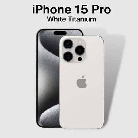 iPhone 15 PRO 1TB White Titanium (MTVD3) APPLE, фото